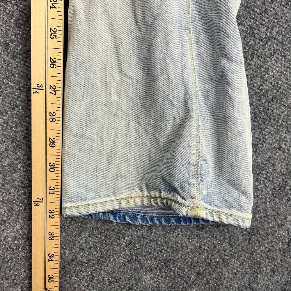 Y2K Levi Engineered Jeans Men 30 Light Wash Twisted Buckle Button Fly 32x32 - Picture 14 of 16